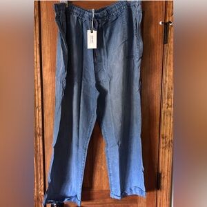 🦋 Drapey Denim Look Lyocell Wide Leg Pants 🦋
